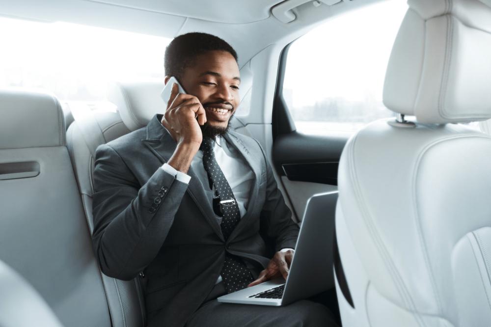 businessman en voiture
